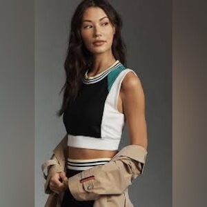 Daily Practice by Anthropologie Full Court Cropped Tank Top S Small EUC